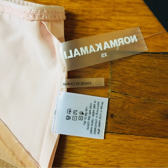 Norma Kamali Snake Mesh Mio Blush One Piece Women’s Swimsuit Size XS - Picture 8 of 16